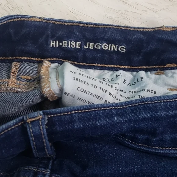 American Eagle Hi-Rise Jegging Jeans Women's 4 Long - Picture 5 of 7